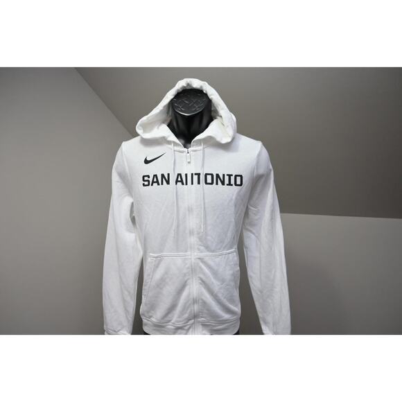 Nike Hoodie Jacket Performance White San Antonio Sweatshirt Womens Size XL - Picture 1 of 10